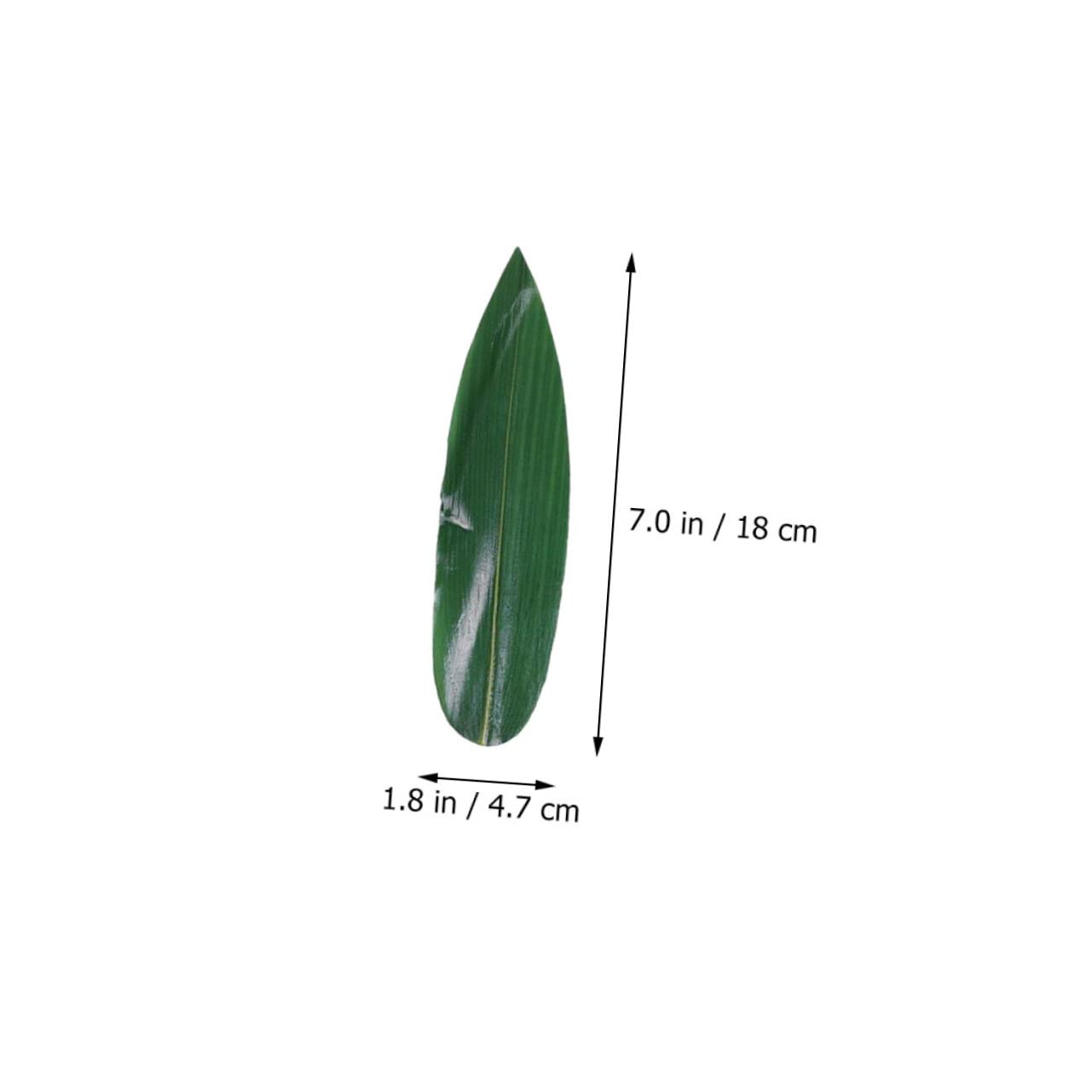 GRIRIW 100pcs Sushi Leaves Fake Leaf Sushi Decor Sushi Boat Platter Fake Grass Sushi Sashimi Plate Leaf Sushi Plate Decorations Sushi Leaf Plate Artificial Leaf Sushi Green