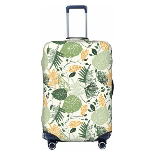 Hawaiian Style Print Luggage Cover For Suitcase,Washable Elastic Travel Suitcase Protector With Zipper Closure And Bottom Buckle – Fits 18-32