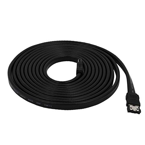 Cable SATA 7 Terminales Hembra a Hembra 1 m Negro