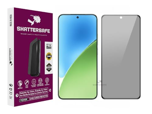 Image of Anti-Spy Privacy Tempered Glass Compatible For Xiaomi 15 [Pack of 1]. 9H Hardness, Anti-Scratch, Edge-to-Edge Protection With Easy Installation Kit & Case Friendly Fit.