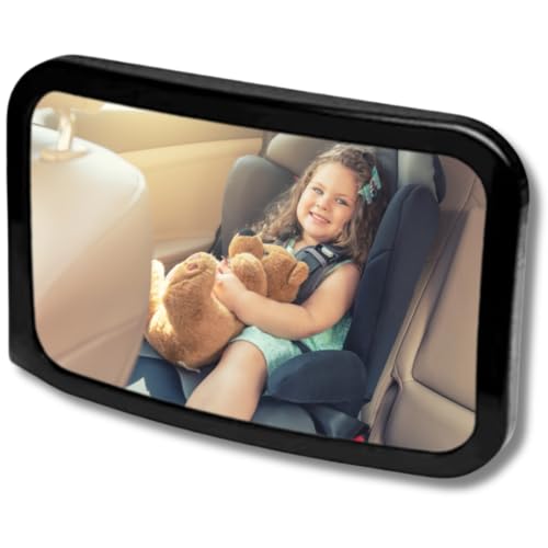 Image of LmtLessDeals Baby Car Mirror, Safety Car Seat Mirror for Rear Facing Infant with Wide Crystal Clear View, Shatterproof, Fully Assembled, Crash Tested and Certified
