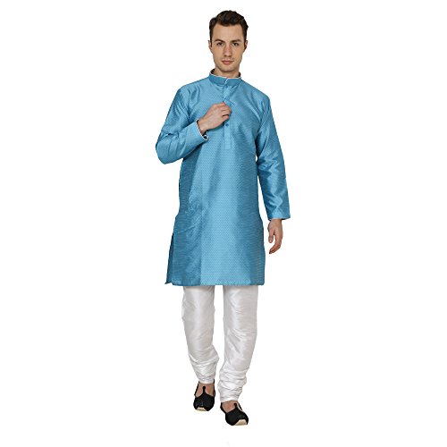 Image of Royal Kurta Men's Silk Blend Kurta Pyjama Set