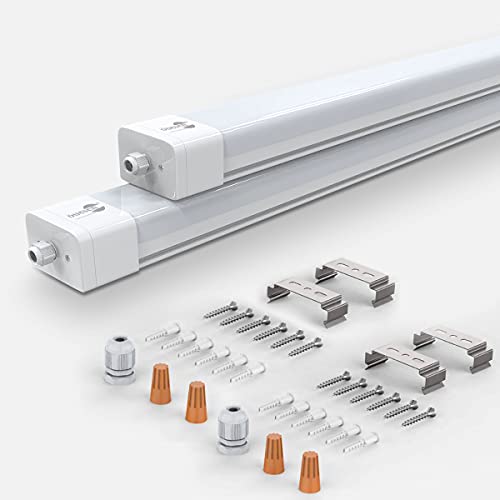 Plafoniera Led 120cm x 2, Tubo Neon Led 36W