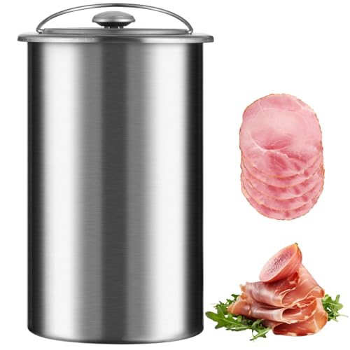 Deli Meat Press Ham Maker, Stainless Steel Lunch Meat Press, Meat Press Tool, Deli Meat Maker for Homemade Ham, Hamburger, Lunch Meat