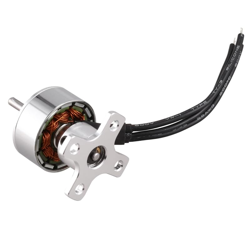 Moteur Brushless 1811 2000KV Pour Drone RC - Poids 10g, Diamètre 17.5 Mm - Compatible 2S, Poussée Jusqu'à 165g - Avec Adaptateur Et Support