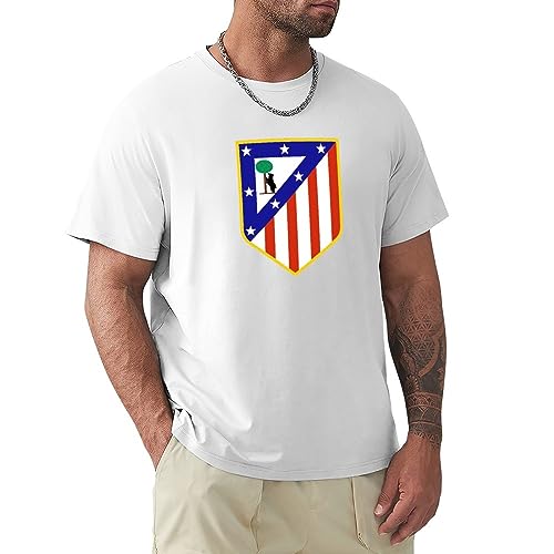 Atletico Madrid Artist - Camiseta unisex para hombre, diseño con impresión gráfica, color negro, Blanco, M