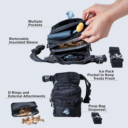 Akracreations - Bolsa de guloseimas para treinamento de cães