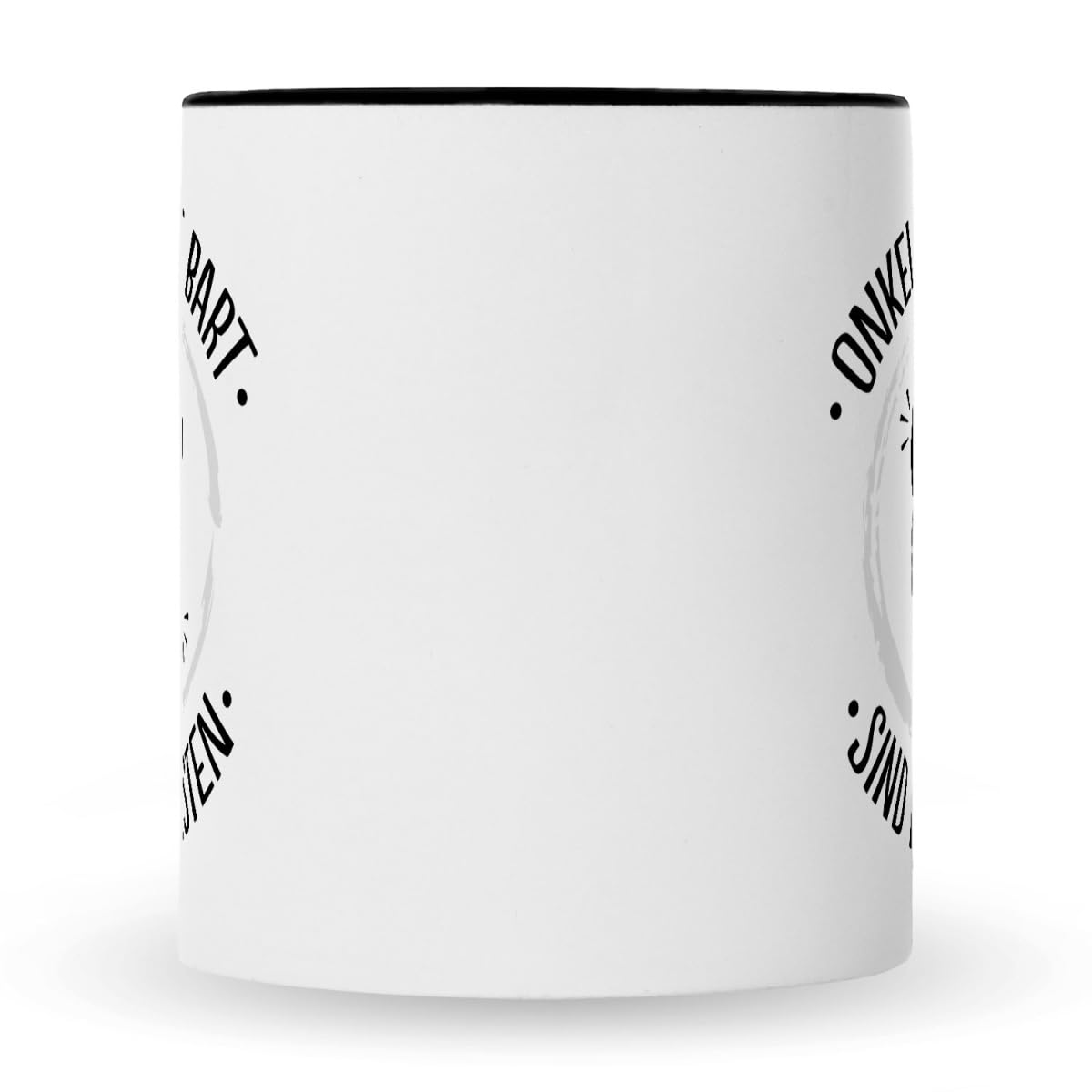 Tasse Imprimée Avec Inscription En Allemand « Oncles Mit Bart » - Tasse à Café Amusante Avec Inscription En Allemand Pour Homme Avec Barbe - Cadeau