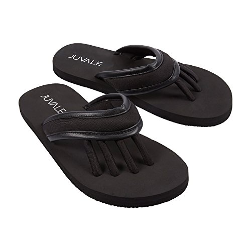 Pedicure Sandals - Small, US Size 5-6, Women's Toe Separators, Pedicure Supplies For Vacations, Salon Trips, Personal Hygiene, Black