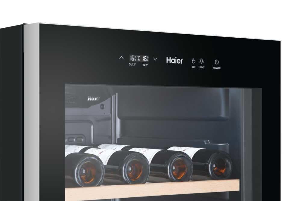 HAIER HWS188GAE Frigorifero Cantina 188 Bottiglie Nero