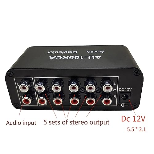 Durratou Distributore Audio 5CH Mixer Audio Stereo...