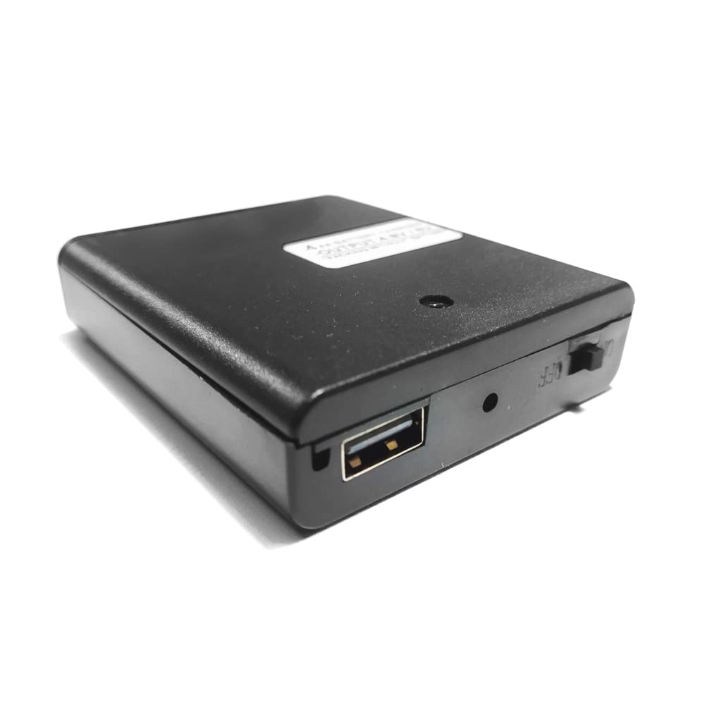 DANXQ Built in USB Female Socket 4 AA Battery Charger Case Box Holder Output 4.8 Volt Or 6 Volt with On Off Switch,Without Battery(4AA Battery Case)