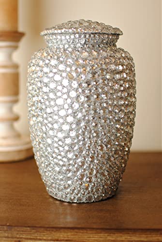 Today'S A Gift Diamond Sprinkled : Human Ashes Cremation Urn | Crystal Studded Urn thumb #2