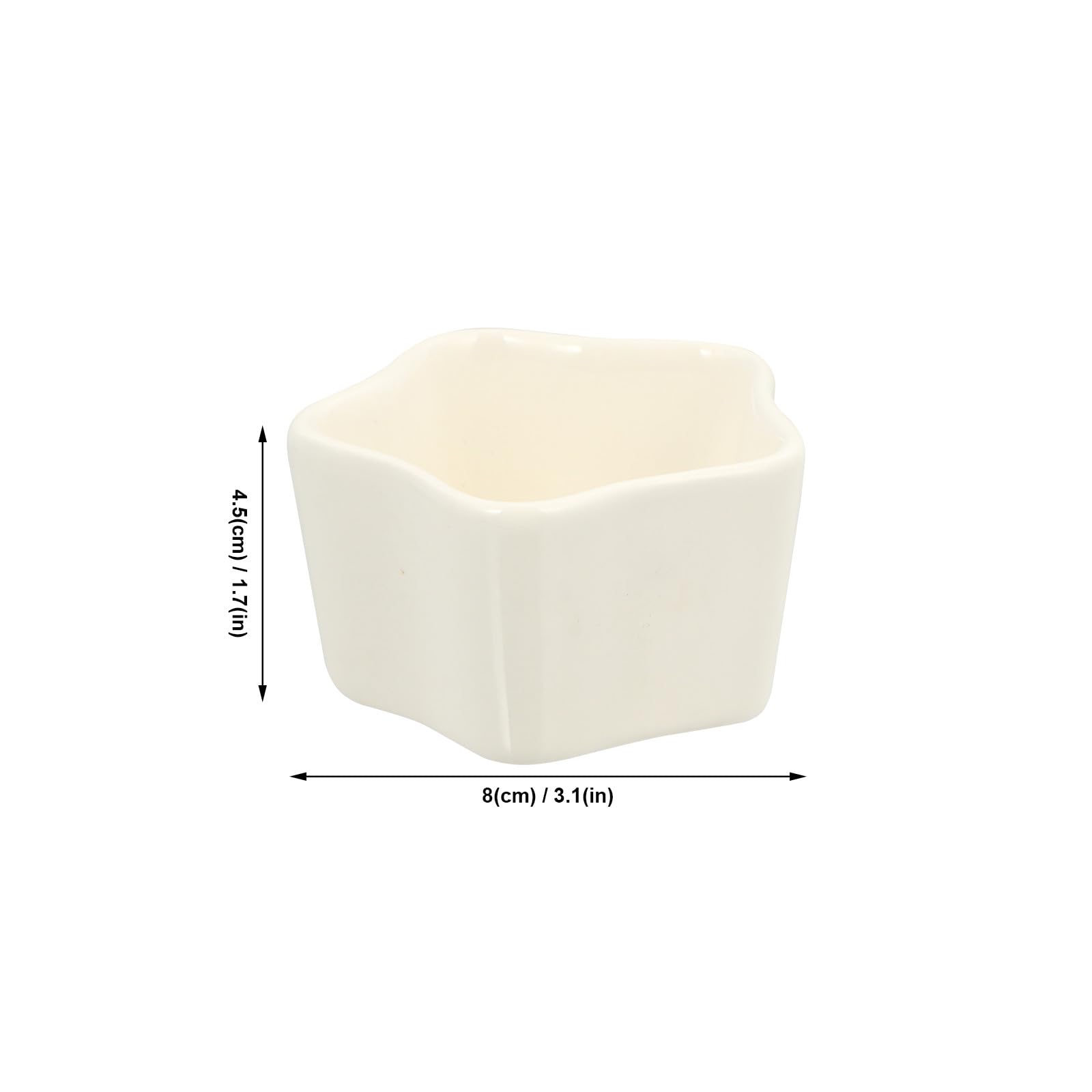 Stampo per Budino in Ceramica 5 Pezzi Superficie Liscia e Design Antiscivolo, Coppette da Forno per Mousse e Salse, Adatte a Forno e Cucina Casalinga