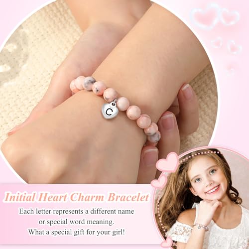 UNGENT THEM Letter Initial Charm Bracelets Gifts for Teen Girls Jewelry Women Teenage Teen Birthday Christmas Valentines2