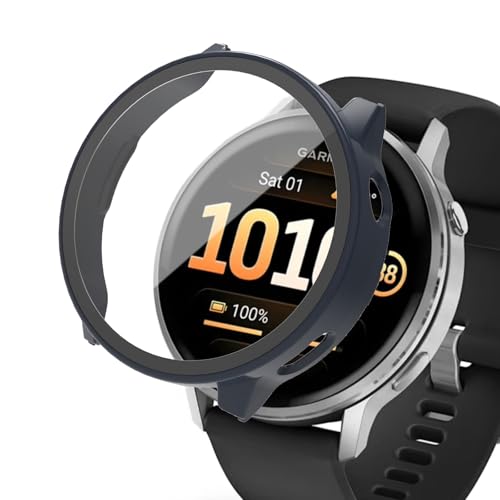 TOORQR For GARMIN Venu 4�Ή� �P�[�X �K�[�~��Venu 4 (45mm) �g�E�H�b�`�P�[�X �����K���X ��̌^ �ϏՌ� PC�f�ޒ����^ ���h�~ �S�ʕی� �w��h�~ ��U�h�~ �����x �����ߗ��i�u���[�j