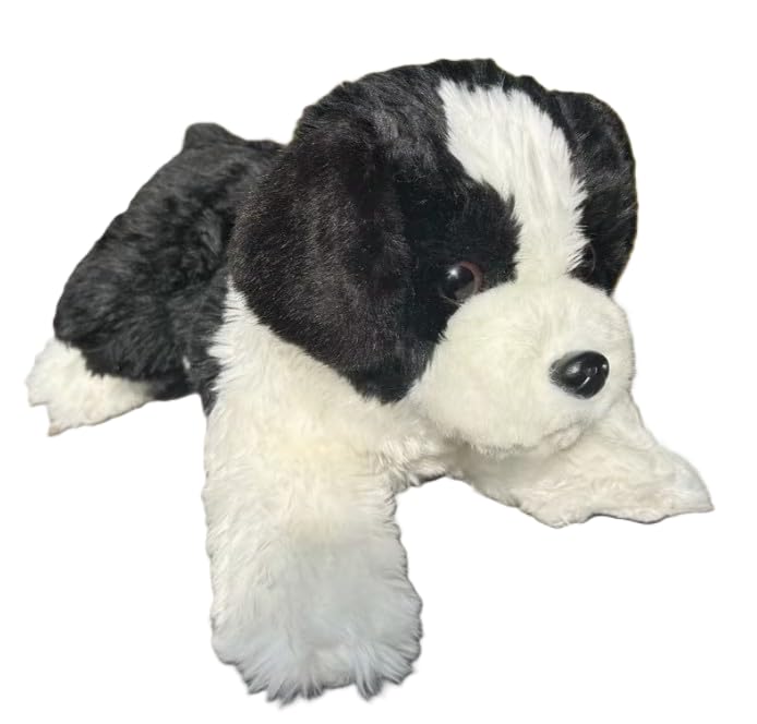 Gift for Collie Lover! Border Collie Teddy. Perfect for gifting, soft toy dog, 30cm Long