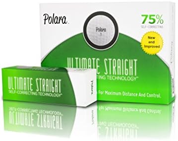 Polara Ultimate Straight Premium Golf Balls (Handicap Range 12+) - Hook and Slice Correction - Perfect for Recreational Golfers - 1 Dozen (12-Balls) - 2pc Construction of Central Core and Outer Cover
