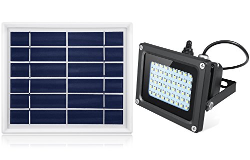 Oasity Solar LED Light – 500 Lumens – IP65 Waterproofness Rating – Perfect Solar Spotlight for Patio, Gazebo, Or Backyard
