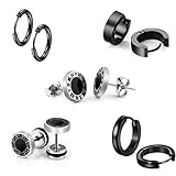 5 Paar von schwarzen Ohrringe macht eine Bestellung! Super Qualität zum guten Preis!