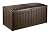 Keter Glenwood 101 Gallon Resin Large Deck Box-Organization and Storage for Patio Furniture, Outdoor Cushions, Garden Tools and Pool Toys, Grey & Black