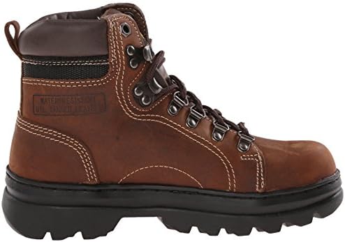 Ad Tec Womens 6" Lace Up Work Boot Durable Leather Slip Resistant Hiking Shoe, Brown | Image 5