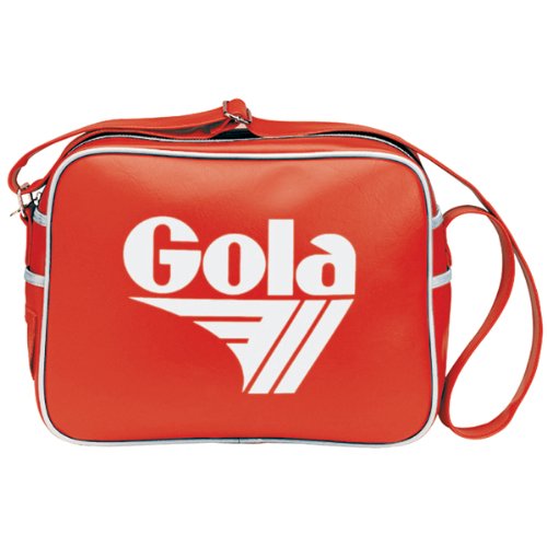 Original Gola Redford Classic Retro 70s Messenger Shoulder Bag red/White
