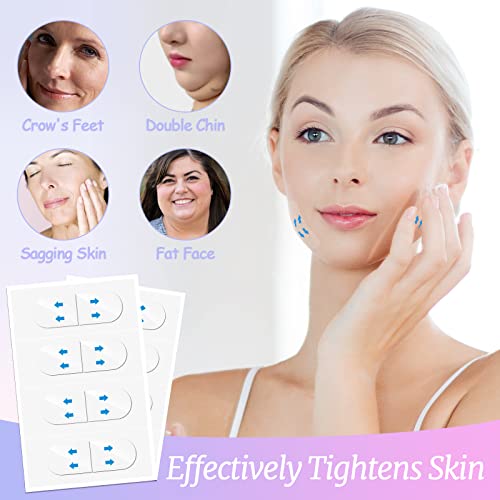 Face Lift Tape, Face Tape Lifting Invisible, Face Lift Tapes And Bands, Makeup Neck Tape Instant Face Eye Lift Facelift Tape For Jowls Double Chin, Secret Lift Face Lifter Tape Waterproof (100 Pcs) #TOP2