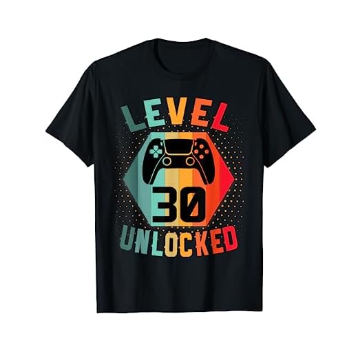 30 Años Cumpleaños Regalo gamer t shirt level 30 unlocked Camiseta