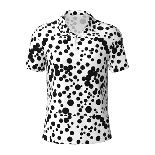 Polo respirant pour homme à gros pois idéal pour l'été