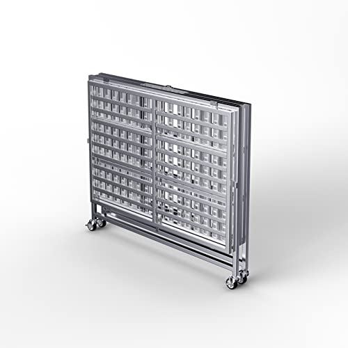Foqualy Brand Foldable Stainless Steel Dog Cage On Lockable Wheels With Mat And Tray, Heavy Duty, Indoor & Outdoor Dog Kennel Crate Playpen And Carrier (37 Inches) #TOP4