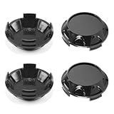 DewFlew 4Pcs Wheel Center Caps for F150 Rays Rota G-Force Wheel Rim Outer 65.5mm(2.58in) Inner 62mm(2.44in) Black Hub Caps