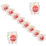 OFFSCH 10 Juegos Juguetes Mágicos de Penetración Bola Caja Transparente para Trucos de Actuación para Fiestas Reuniones y Escenarios de Entretenimiento de Accesorios de Ilusionismo