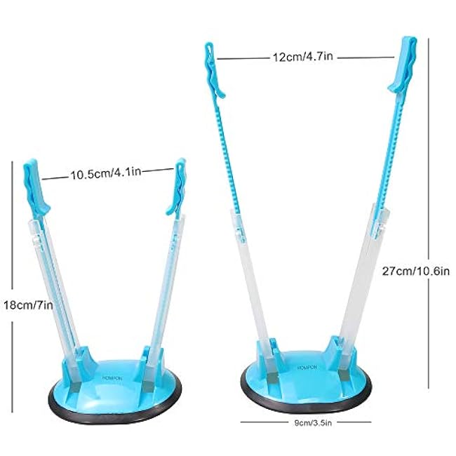 Baggy Rack Holder For Freezer Bag Holder Stand/Ziplock Bag Holder Stand/Meal Planning/Prep Bag Holders For Filling,6 Pack/6pcs