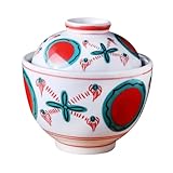 Toyvian Japanisches Keramik Geschirrset mit Deckel Unterglasur muster Vielseitige Suppenschalen für Küche Dampfgeeignet Stilvolles Design für Familie und Gäste