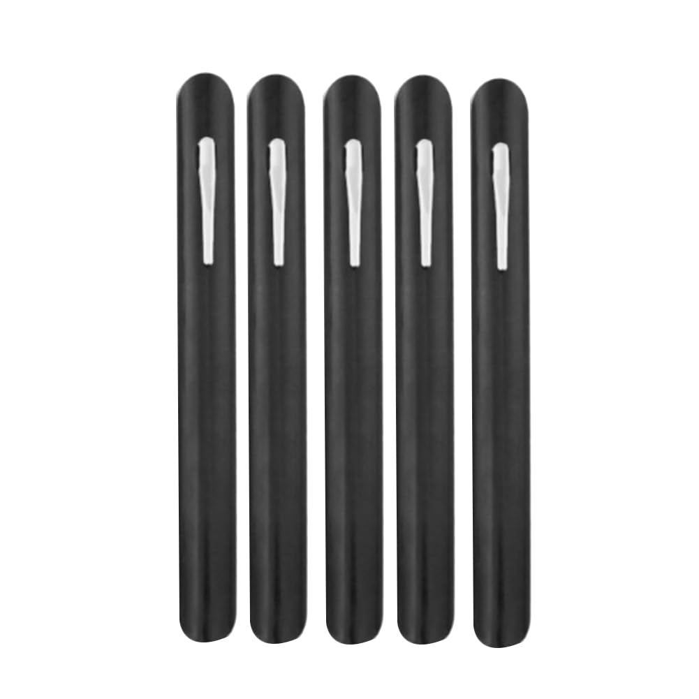 Lot de 5 ramasse-miettes de table en acier pour plan de travail de cuisine Noir