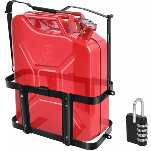 MCCKLE Heavy Duty 5-Gallon Gas Can Holder Rack