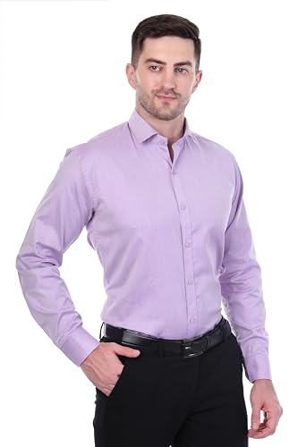 Sparrow-Outfit-Mens-Pure-Cotton-Regular-Fit-Shirt-Casual-Wear-Formal-Shirts-for-Men-and-Boys-Spread-Collar-Long-Sleeve-Button-Down-Shirt-for-Office-Parties-Special-Occasions-Pale-Purple Sparrow Outfit Men’s Pure Cotton Regular Fit Shirt | Casual Wear Formal Shirts for Men and Boys | Spread Collar Long Sleeve Button Down Shirt for Office Parties Special Occasions (Pale Purple)