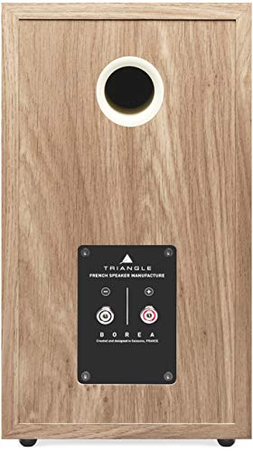 Image of triangle - BOREA BR02 Hi-Fi Bookshelf Speakers - Power handling 80W - Output 89 dB /W /m - Versatile Music and Home Cinema - 176 x 310 x 274 mm - Light Oak (Pair)
