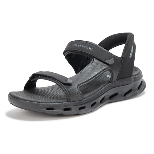 Image of Skechers mens Hands Free Slip-ins Go Walk Glide Step 2.0 Quarter Strap Sandal