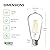 Sunco 2 Pack Dusk to Dawn Light Bulbs LED Edison 3000K Warm White, CRI90 7W Equivalent 60W, Vintage Style ST64 Extra Bright Automatic Bulb, 800 Lumens, E26 Base, Light Sensing Outdoor UL