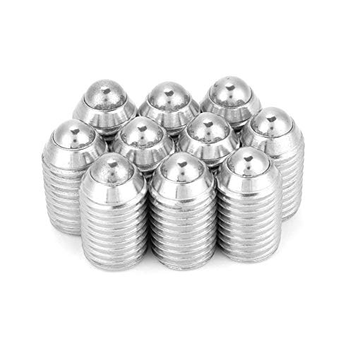 Parafuso de êmbolo de esfera de mola, fuso de esfera sextavado, pacote prático de 10 para equipament