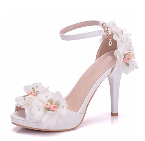 Sandales pour femme beige et ivoire pour mariages et soirées d'été