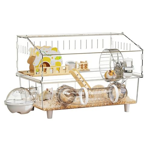 Cage pour hamster transparente finie la frustration d'observation