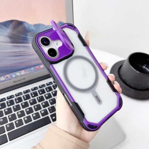 Coque magnétique transparente contrastée iPhone 16 15 14 13 Pro Max chargeur sans fil