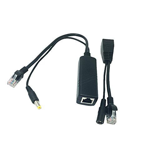 Kit POE COOSO Splitter y Inyector Pasivo Compatible con la mayoría de Switches y Cámaras HD. 24V a 12V, 2 Pares miniatura 2