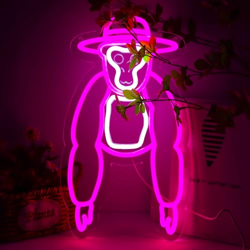AHlove Gorilla Neon Sign for Wall DecorLED Neon Lights for Game RoomMan CaveBirthdayChristmas Gifts for Teen Boys and Girls