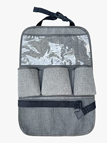 Organizador Para Carro Bolso Para Tablet Porta Objetos Cinza