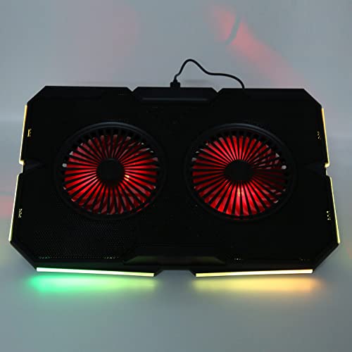 Base para laptop con RGB y doble ventilador silencioso miniatura 5