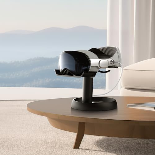 AMVR Stand Holder Compatible with Meta Quest 3s/Quest 3/Quest 2/Pico 4/Vision Pro/for PSVR 2 - Universal VR Headset Display Dock, Stable Bracket Storage Round Base, Mount Install Easy - Image 7